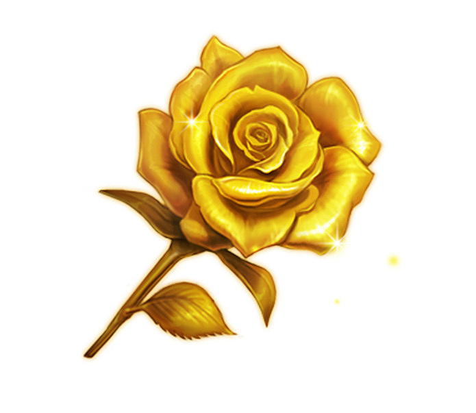 金色的玫瑰花装饰图案