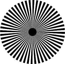 放射性圆透明底