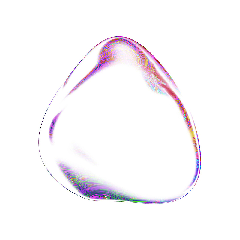 彩色透明png气泡10