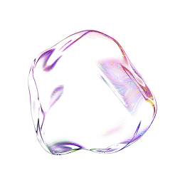 彩色透明png气泡