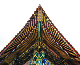 中国宫殿屋角透明素材