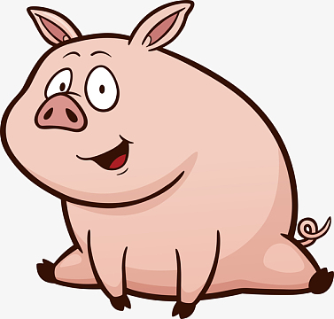 简笔画一字马小猪