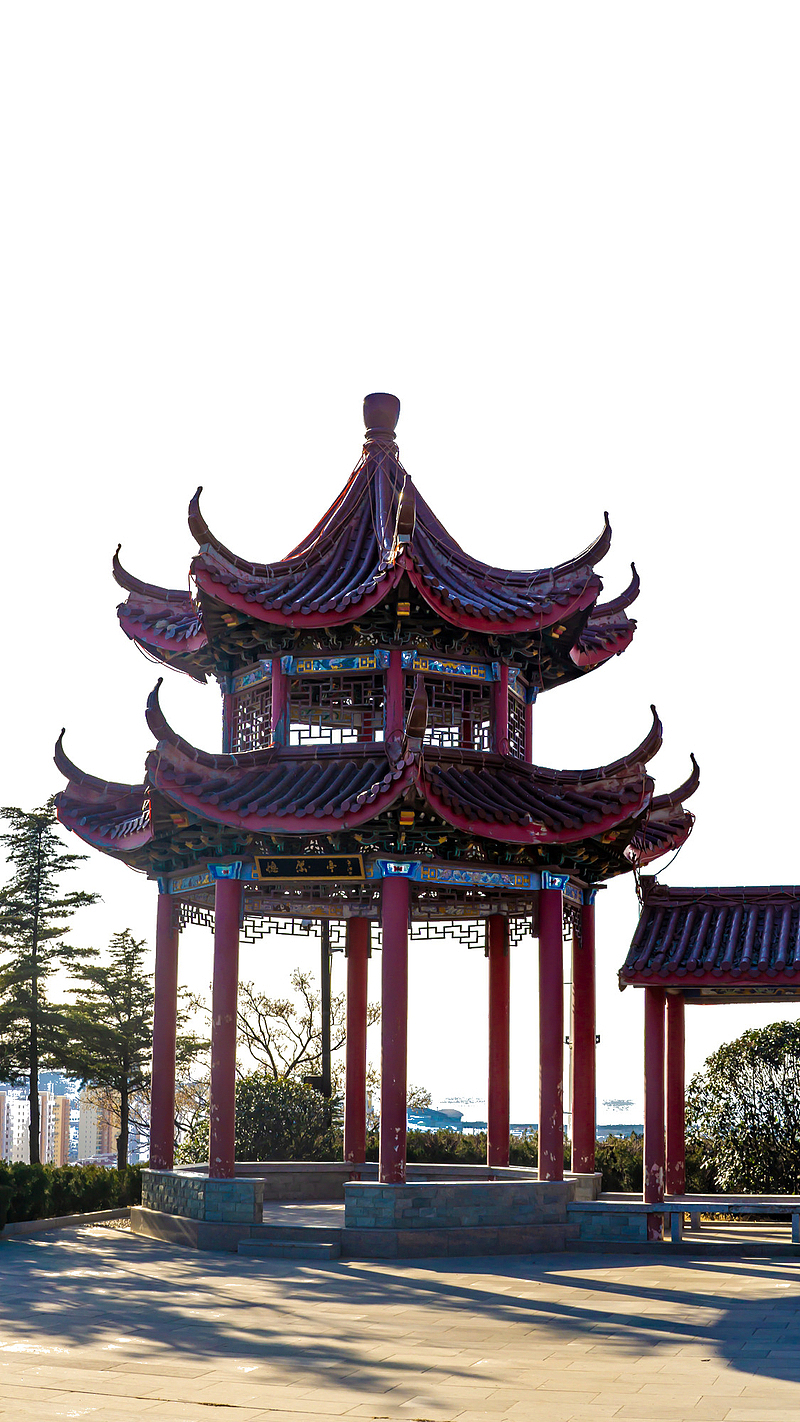 中国风古建筑凉亭楼
