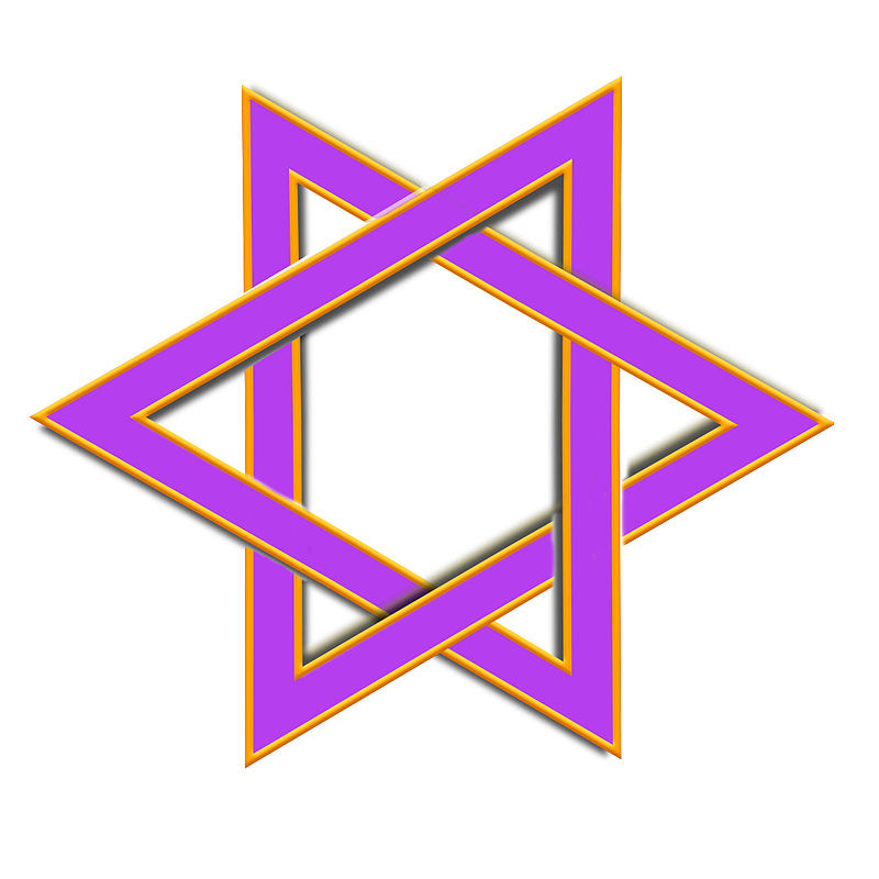 紫色立体三角套压