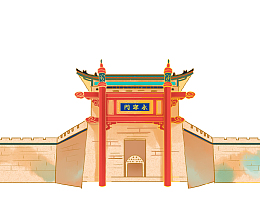 古风建筑物体，素材