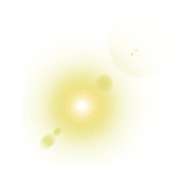 黄色光圈光效