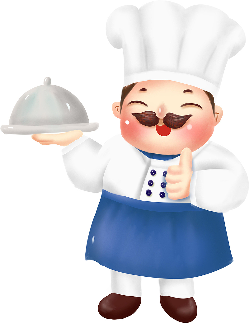卡通可爱小厨师