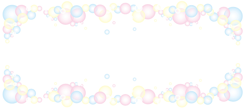 彩色漂浮泡泡