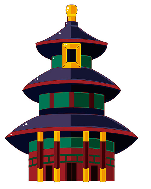 中国风，传统，塔，建筑，国潮