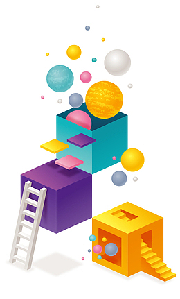 矢量三维立体几何不规则图形装饰元素