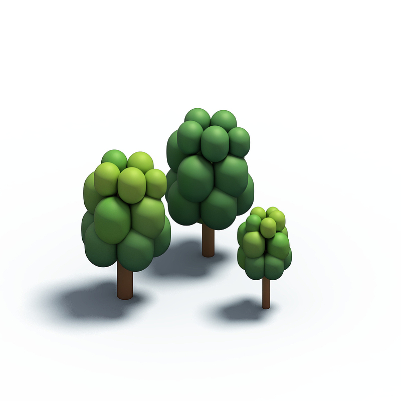 C4D树植物3D立体模型