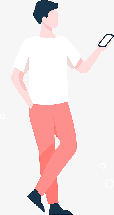 扁平化插画人素材_扁平化插画人图片元素-觅元素