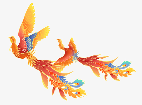 中国风凤凰齐飞