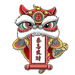 国潮风传统节日装饰元素春节元旦元宵