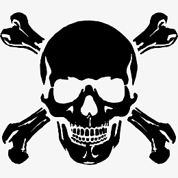 骷髅头黑色图案