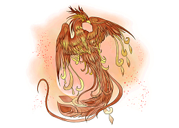 凤凰中国古典神兽火金