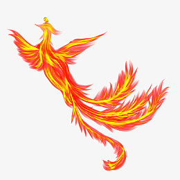 中国风金红凤凰