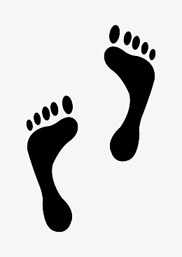 脚印剪影