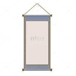 国潮中国风卷轴装饰边框