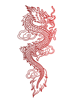 中国龙元素装饰