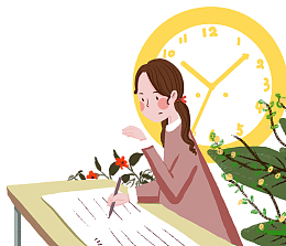 考试 奋笔疾书 与时间赛跑