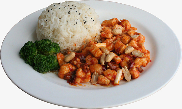 一份宫保鸡丁盖浇饭
