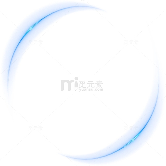 蓝色高科技圆环边框