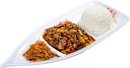 一份鸡杂套饭