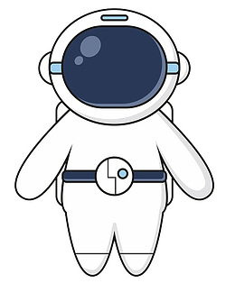 手绘卡通宇航员
