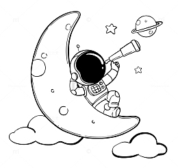 卡通手绘宇航员装饰