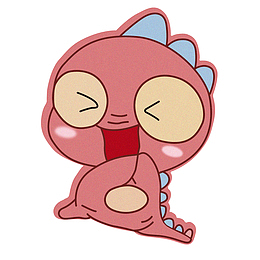 卡通可爱小恐龙免扣元素