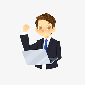 努力工作拼搏的职业人喊