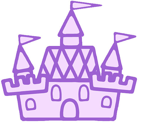 儿童画城堡卡通素材