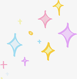 闪亮小星星免抠pngpng五彩小星星pngpng散状卡通小星星pngpng小星星