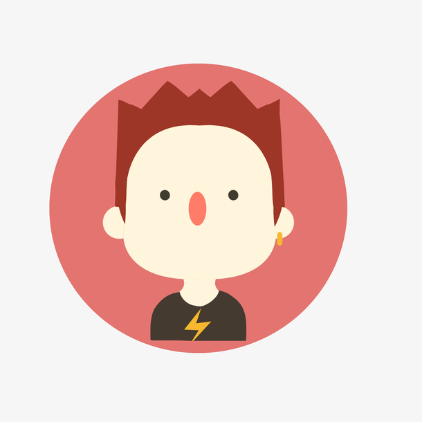 用户扁平人物头像png辉素材免费下载_觅元素