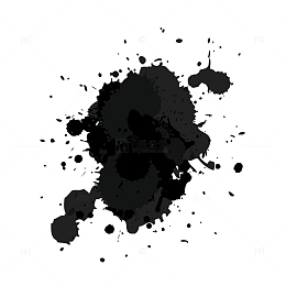 中国风古风墨迹墨点元素煞