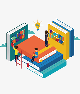 png图书馆看书学习学生哦pngpng学校同学们在上课pngpsdpng卡通台灯和