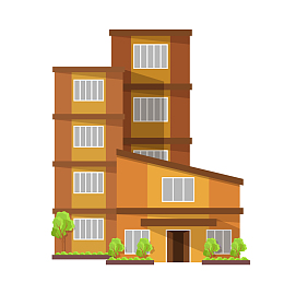 住宅楼2.5D立体建筑美