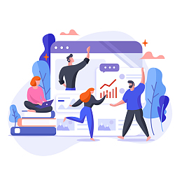 商务办公手绘插画