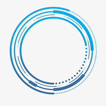 圆形线条科技边框