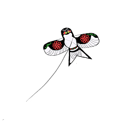 手绘燕子风筝插画