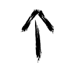 黑色矢量笔刷箭头图