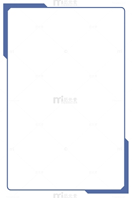 抽象蓝色简约线条边框静