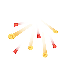 向前扩散的金币红包
