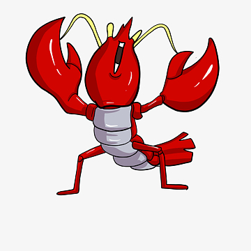 帅气的小龙虾插画
