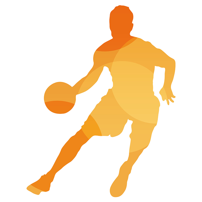 篮球健身人物插画