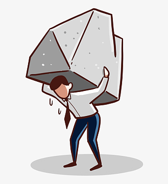 生活压力大的白领