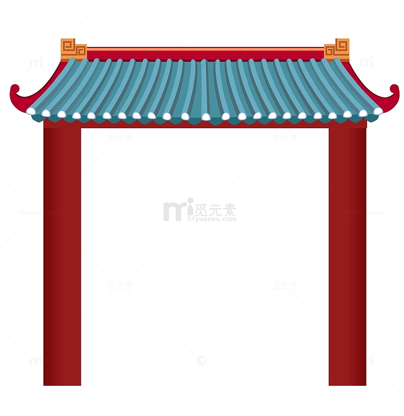 中国风古典屋檐边框