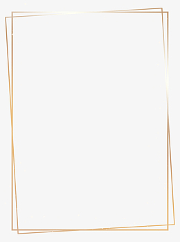 金色简约海报边框纪念册