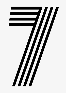 7创意数字艺术字字体元素图片免费下载_7创意数字艺术字字体元素素材